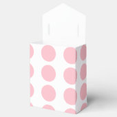 Roze poka Dots Design Favor Box Bedankdoosjes (Geopend)