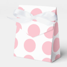 Roze poka Dots Design Favor Box Bedankdoosjes