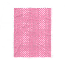 Roze poka Dots Fleece Blanket