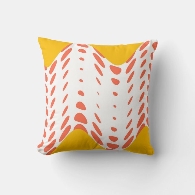 Roze poka Dots Funky Art Design Abstract Pillow Kussen (Voorkant)