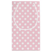 Roze poka Dots gepersonaliseerd Klein Cadeauzakje (Achterkant)