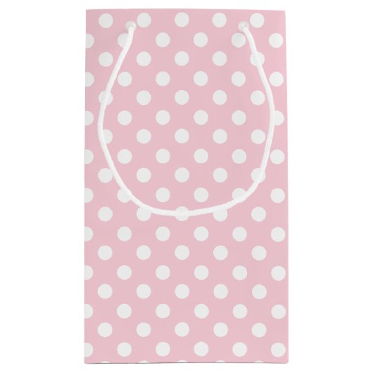 Roze poka Dots gepersonaliseerd Klein Cadeauzakje (Achterkant)