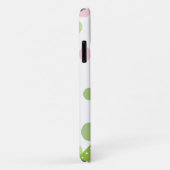 Roze poka Dots, Green Polka Dots, Monogram Case-Mate iPhone Case (Achterkant/rechts)