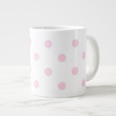 Roze poka Dots Grote Koffiekop (Voorkant rechts)
