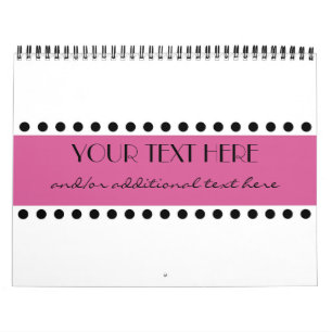 Roze poka Dots Kalender
