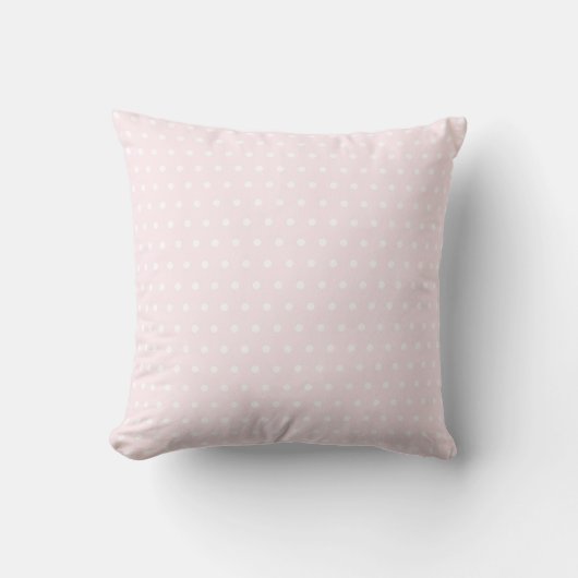 Roze poka Dots Kussen (Voorkant)