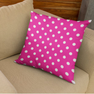 Roze poka Dots Kussen