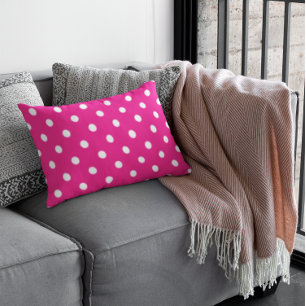 Roze poka Dots Kussensloop