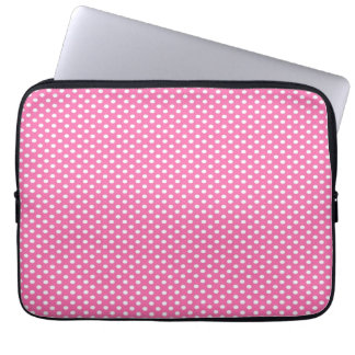 Roze poka Dots Laptop Sleeve