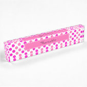 Roze poka Dots Naambordje
