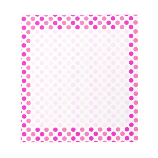 Roze poka Dots Notitieblok (Voorkant)
