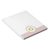 Roze poka Dots Notitieblok (Schuin)