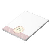 Roze poka Dots Notitieblok (Linkerzijde)