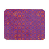 Roze poka Dots op Paars Magneet (Horizontaal)