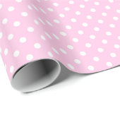 Roze poka Dots Party-opvulpapier Cadeaupapier (Rol Hoek)
