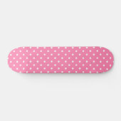 Roze poka Dots Skateboard Deck (Horizontaal)