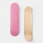 Roze poka Dots Skateboard Deck (Voorkant)
