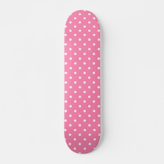 Roze poka Dots Skateboard Deck (Voorkant)