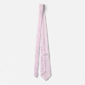 Roze poka Dots Stropdas (Achterkant)