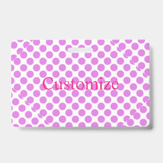 Roze poka dots Thunder_Cove Badge (Voorzijde)