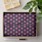 Roze poka Dots Tissuepapier (Geschenk)
