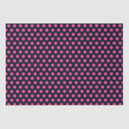 Roze poka Dots Tissuepapier (Voorkant)