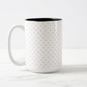 Roze poka Dots Tweekleurige Koffiemok (Links)