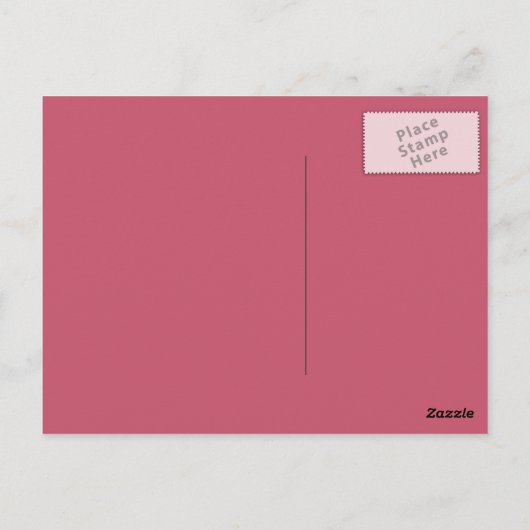 Roze poka is een vrolijk bijbeltje briefkaart (Achterkant)
