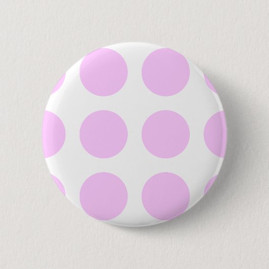 Roze poka Spots Ronde Button 5,7 Cm (Voorkant)