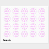 Roze poka Spots Ronde Sticker (Vel)