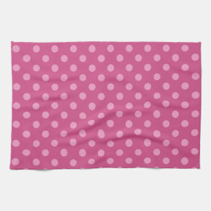 Roze poka stits fuchsia keukenhanddoeken