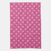 Roze poka stits fuchsia keukenhanddoeken (Verticaal)