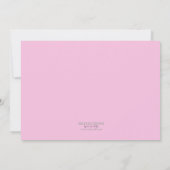 Roze pokadot Butterfly Birthday Uitnodiging (Achterkant)