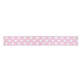 Roze pokadot Girly Modern Cute Grosgrain Lint (Voorkant)