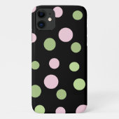 Roze pokadots, groene pokadots, Stippen, gedopt Case-Mate iPhone Case (Achterkant)