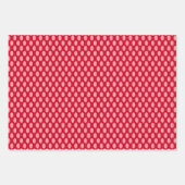 Roze pokadots op rood inpakpapier vel (Voorkant 2)