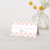 Roze pokadots, pokadots, Stippen, bruiloft Plaatskaartje (Voorkant)