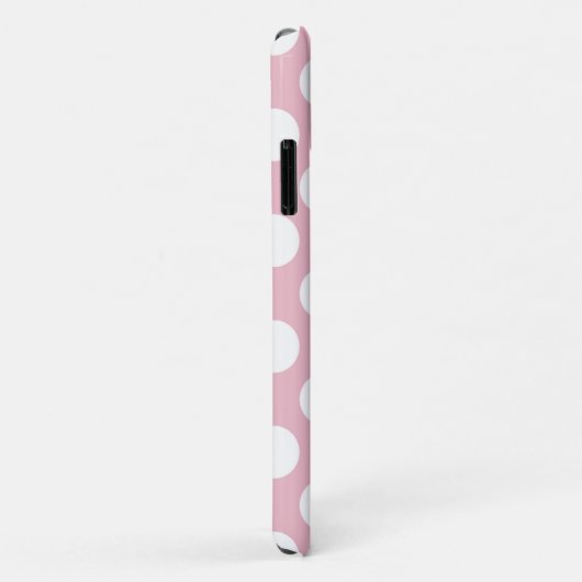 Roze pokadots, poolvlek, Stippen, gedopt Case-Mate iPhone Case (Achterkant/rechts)