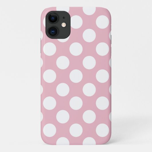Roze pokadots, poolvlek, Stippen, gedopt Case-Mate iPhone Case (Achterkant)