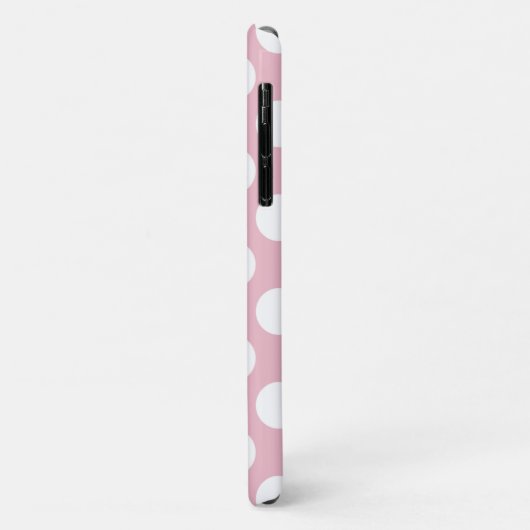 Roze pokadots, poolvlek, Stippen, gedopt Case-Mate iPhone Case (Achterkant/links)