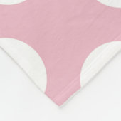 Roze pokadots, poolvlek, Stippen, gedopt Fleece Deken (Hoek)
