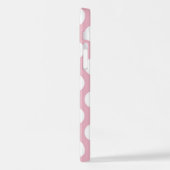 Roze pokadots, poolvlek, Stippen, gedopt iPhone Hoesje (Linkerkant)