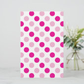 Roze pokkenpatroon briefpapier (Staand voorkant)