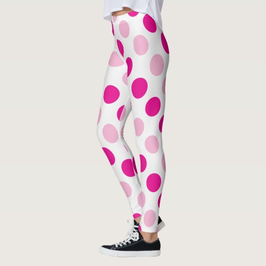 Roze pokkenpatroon leggings (Links)