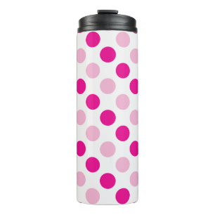 Roze pokkenpatroon thermosbeker