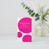 Roze poladot profiel Visitekaartje (Staand voorkant)