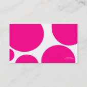 Roze poladot profiel Visitekaartje (Achterkant)
