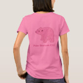 Roze polair Beer T-shirt (Achterkant)
