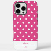  roze polaire dot Case-Mate iPhone case (Achterkant)