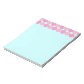 roze polaire dot notadop notitieblok (Linkerzijde)